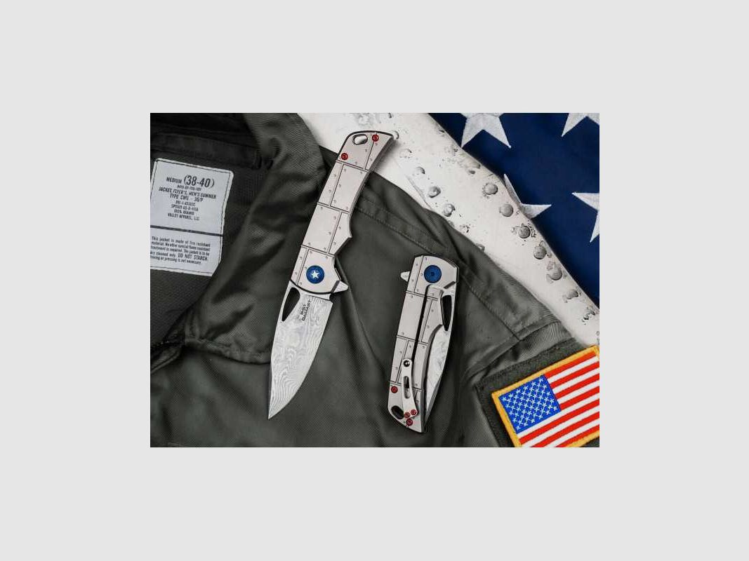 Böker Plus P-51 Damast Titan zakmes