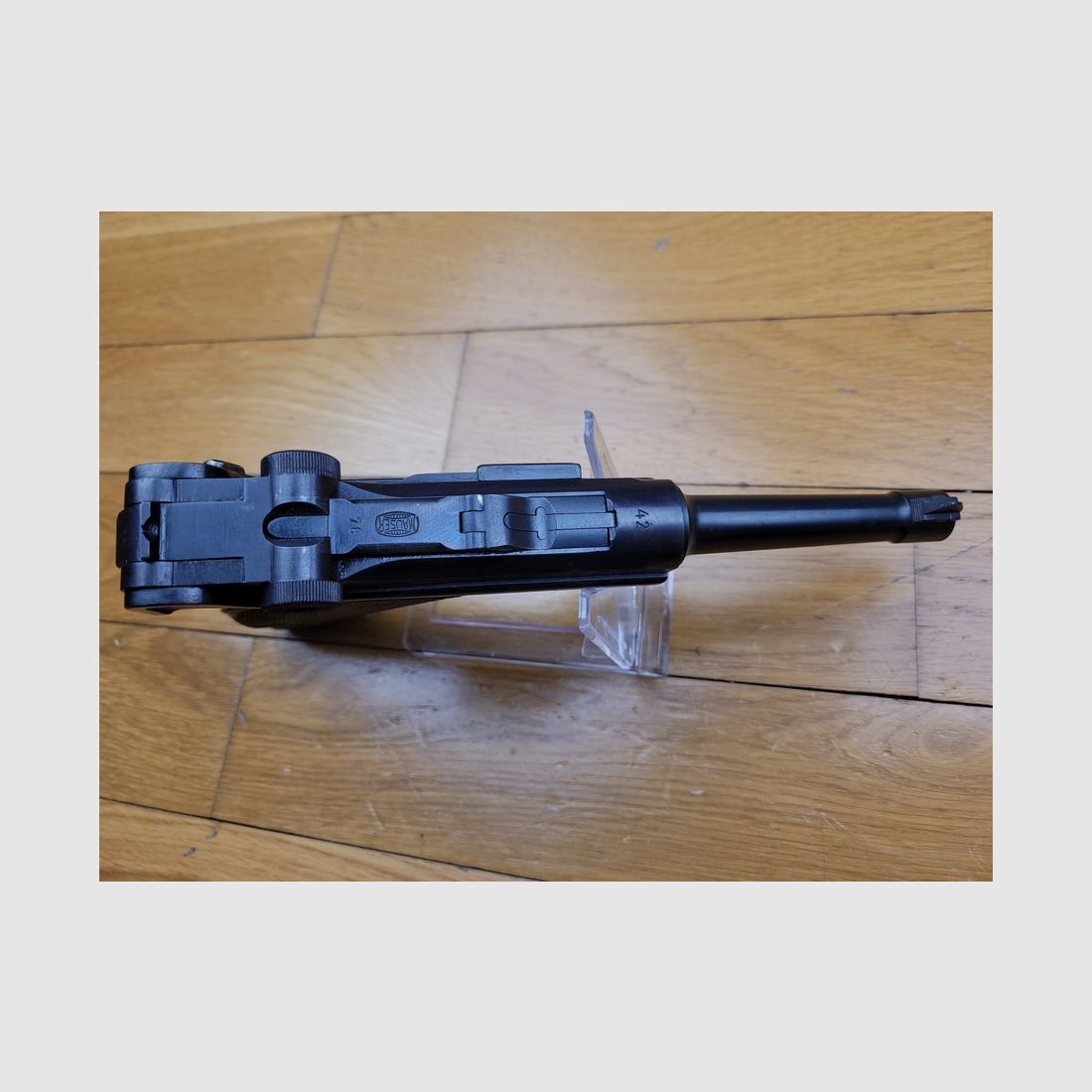 Sehr seltener Luger P08, auch bekannt als „Mauser Banner“ oder „Commercial“ – 1942 – 9 Para – Ausgezeichneter Zustand, Bild 1 von 16