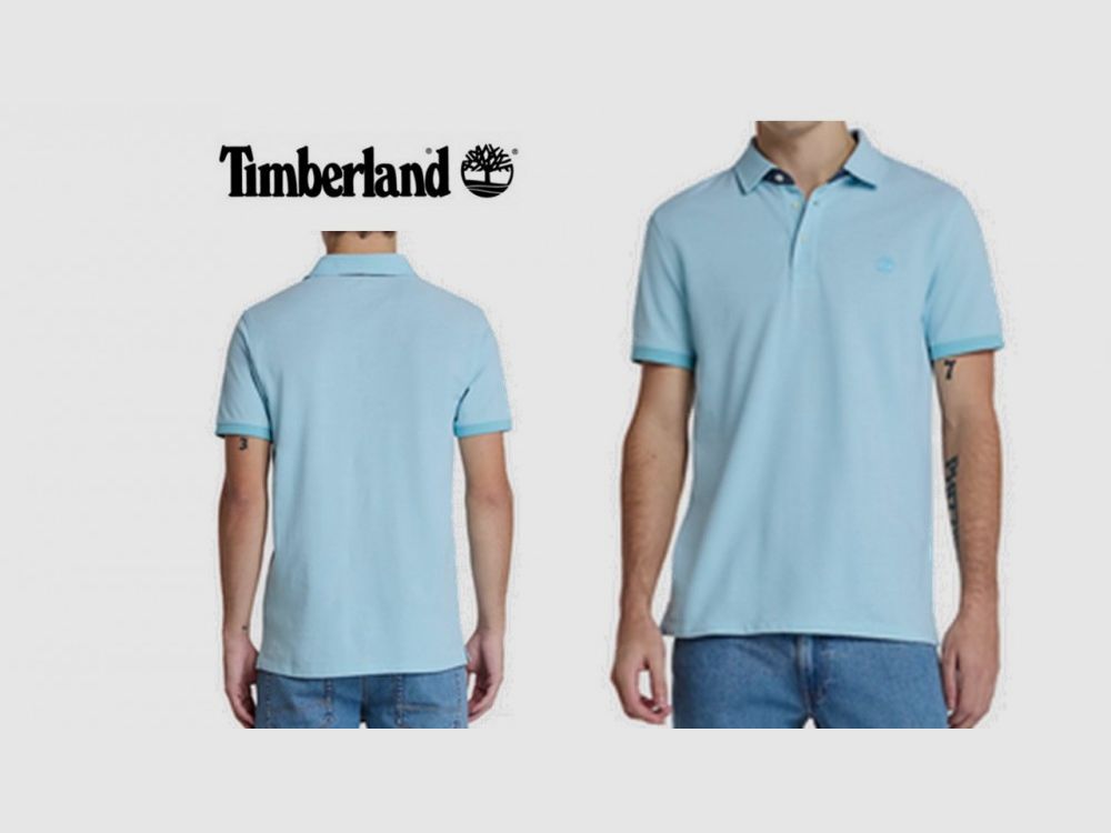TIMBERLAND Polo Oxford Baboosic Brook colore celeste