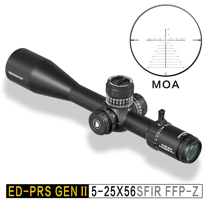 Zielfernrohr DiscoveryOpt ED-PRS 5-25x56SFIR FFP Gen.2 MOA + Montage, Bild 3 von 10