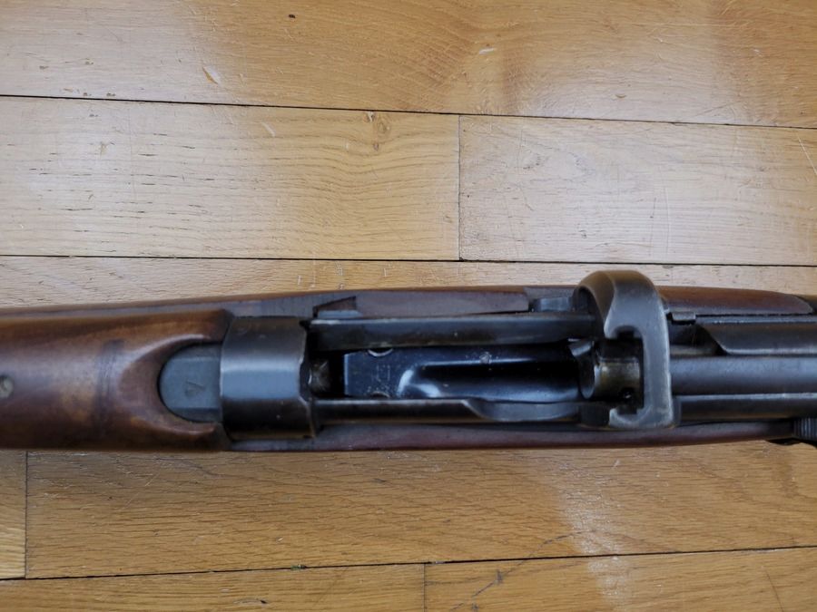 Sehr gutes englisches Gewehr Lee Enfield MKIII (*) – gute Verarbeitung B.S.A von 1916 – Originalkaliber 303 Brit. – Gewehrriemen – Magazin im Modell – sehr guter Zustand, Bild 29 von 30
