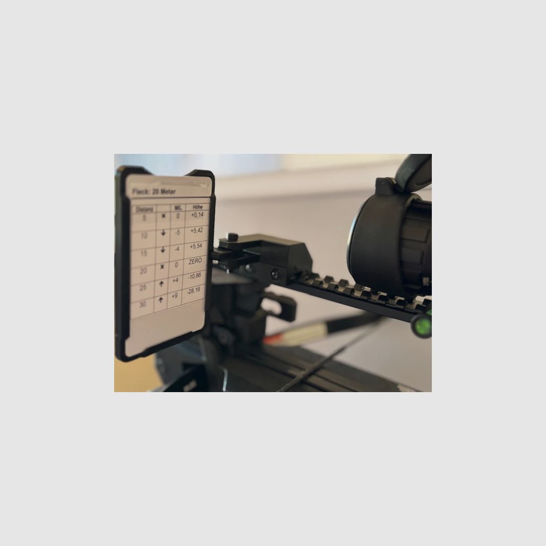 Filamelt DOPE card holder - flexible mountable, including 5 blank cards