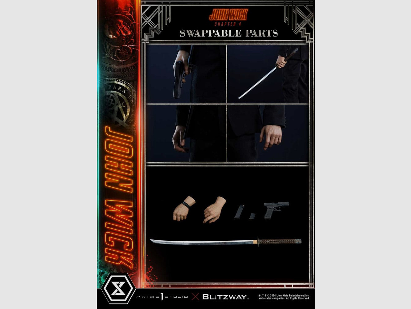 John Wick Chapter 4 Ultimate Premium Masterline Series Statue 1/4 John Wick Deluxe Bonus Version 54 cm | 43383