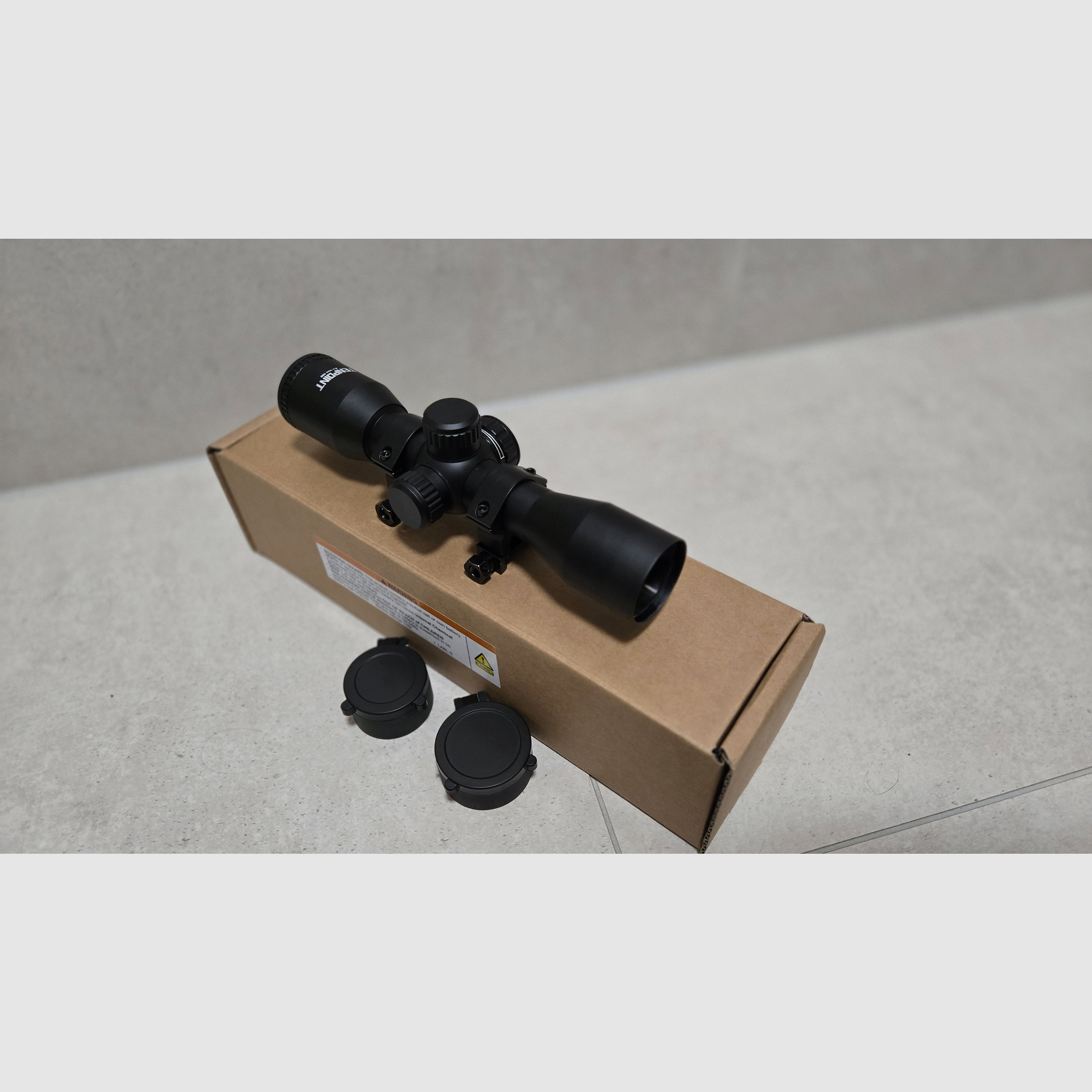 TenPoint Pro-View 400 Optik 4x Vergrößerung beleuchtet 22mm Weaver oder Picatinny- NEU & OVP