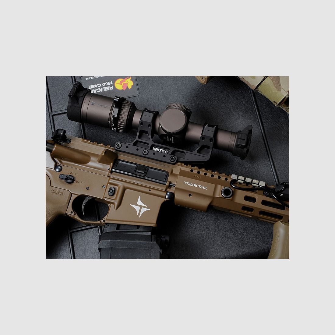 UNITY Tactical FAST LPVO Centreline 2.05" Montaggio a Blocco FDE, Diametro Anello 30 mm