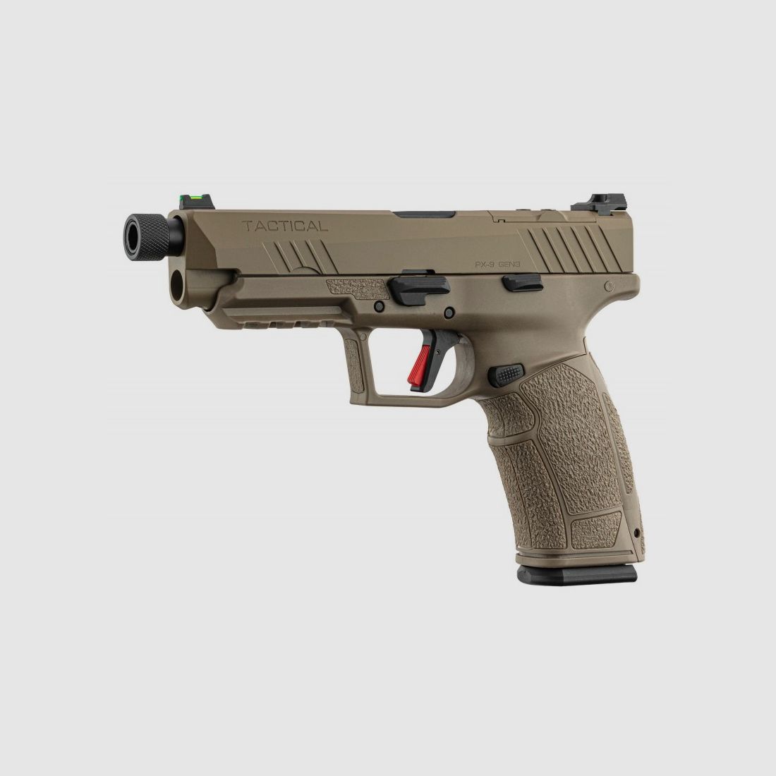 TISAS PX-9 TACTICAL pistool kaliber 9x19 mm FDE met draad, afbeelding 3 van 4