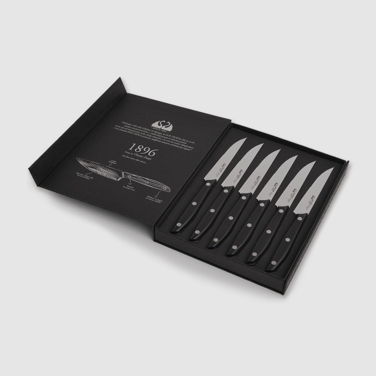 Messer 1896 Steakmesser Set POM mit Welle