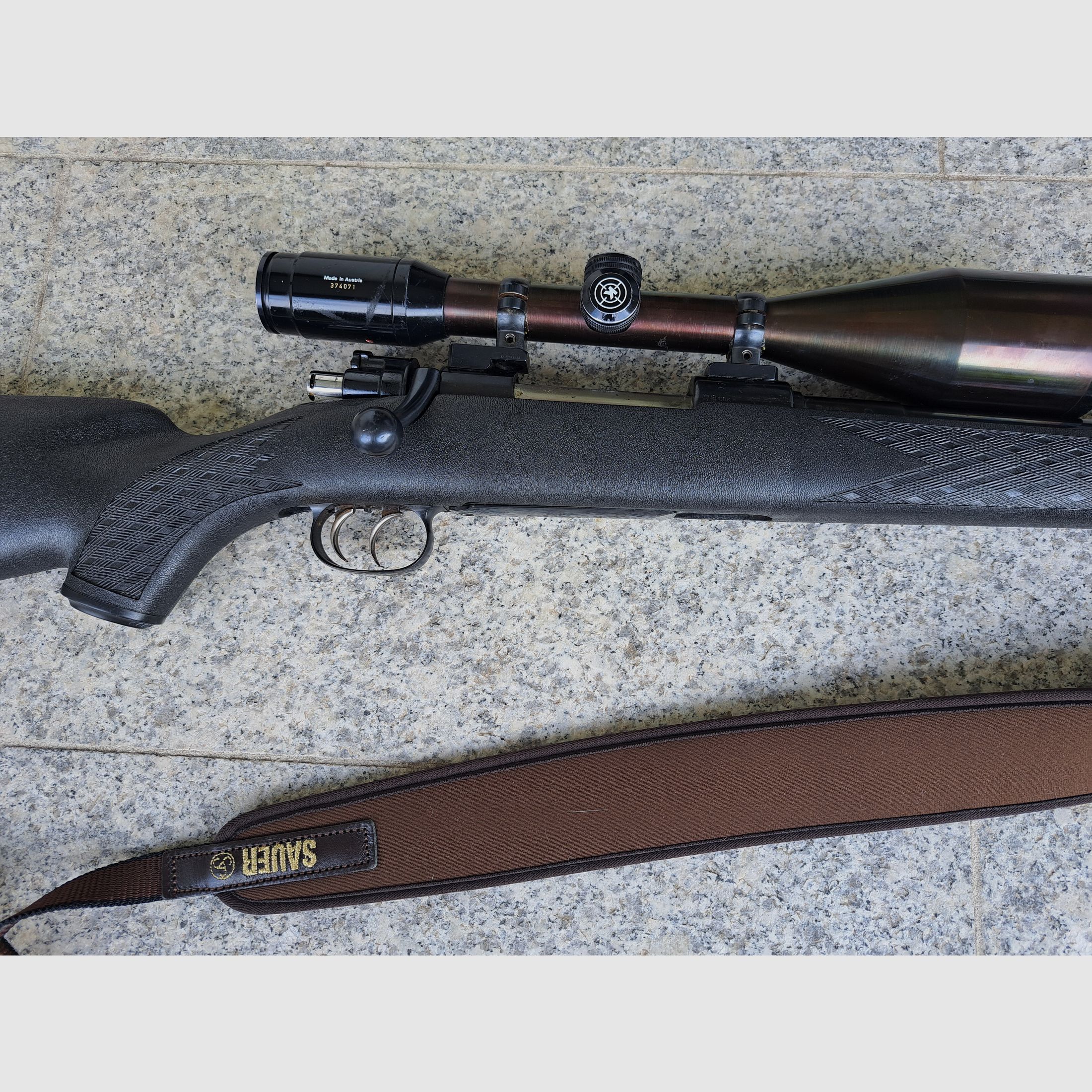 Mauser de chasse 8 x 57 IS métrique avec lunette Helia S 8 x 56 Kahles Vienne ainsi que sangle