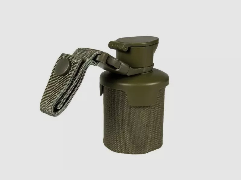 Sac à boule avec tête de bouteille, pliable avec clip Molle, OD