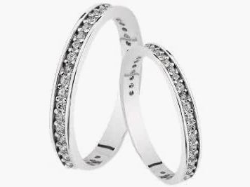 Jewelry Julio Ring White Gold with Zirconia, 3mm 18 Karat