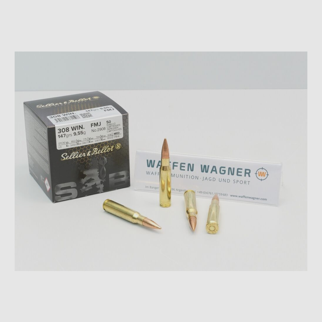 Sellier & Bellot FMJ 9,5g/147grs przy 50 .308 Win
