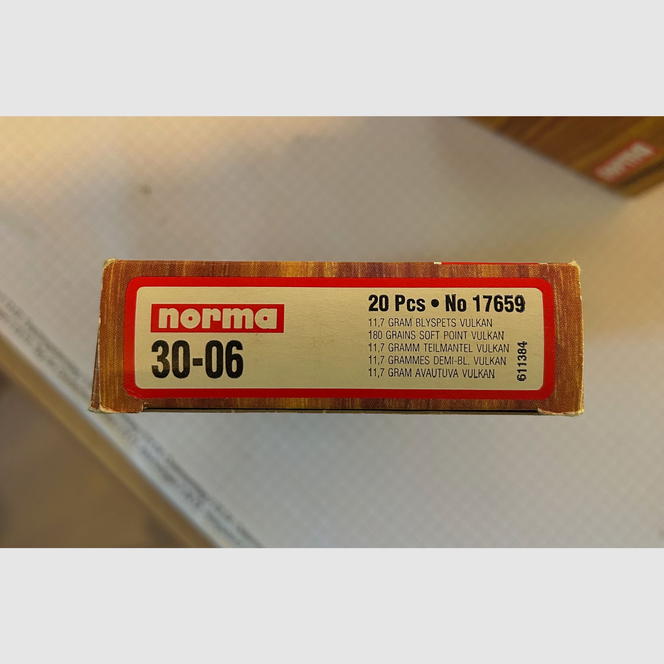 60 Stck. Norma Vulkan 30-06 , .3006 Spr., 11,7g / 180grs. gleiche Charge