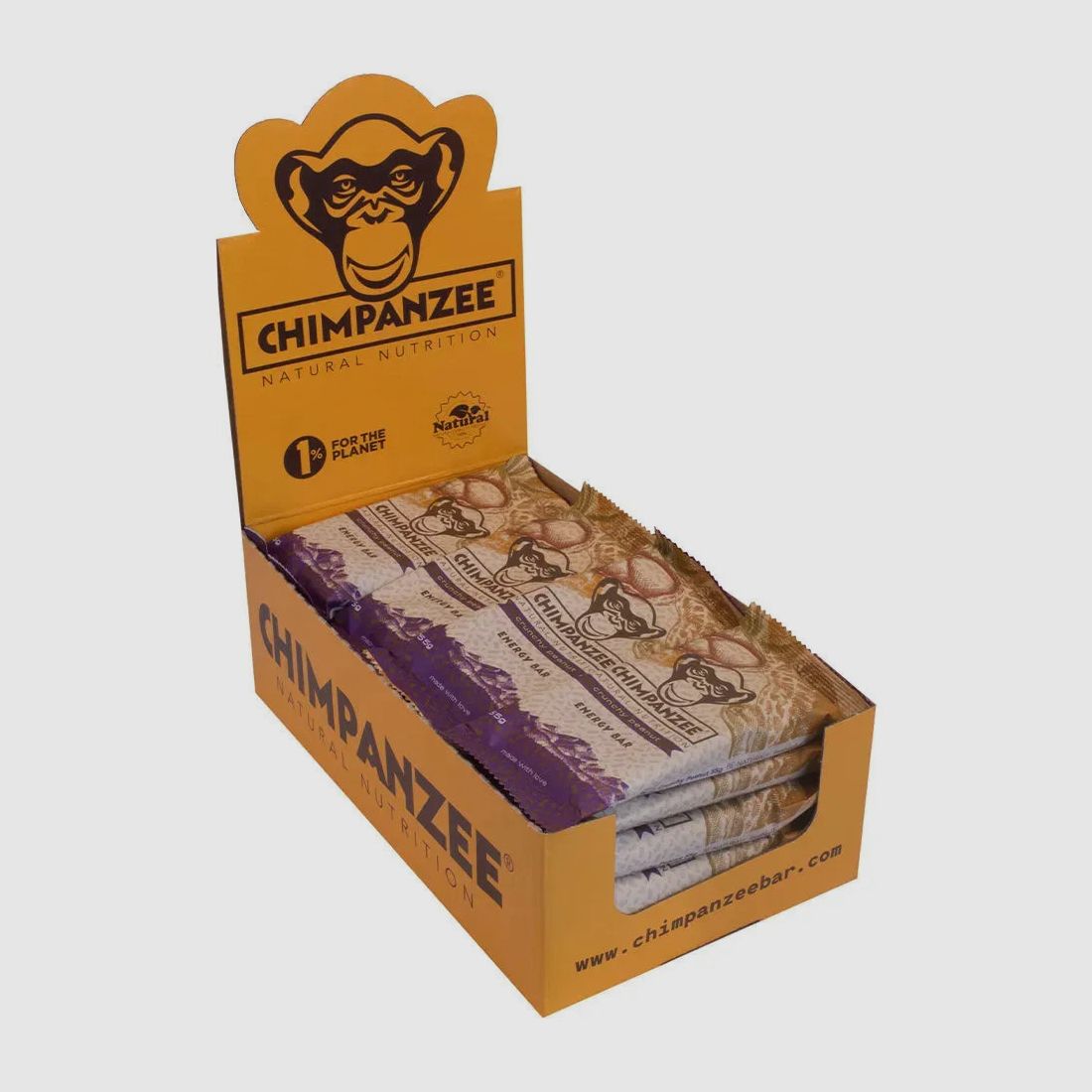 Chimpanzee Riegel Energy Bar Knusprige Erdnüsse 20 Stück