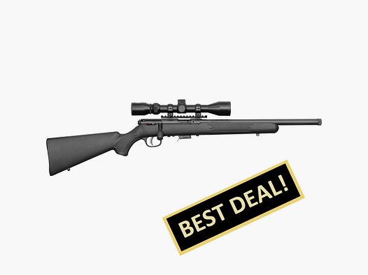 Savage 93R17 FVXP-SR .17 HMR 16.5"/42CM 1/2"-28 with scope 3-9X40