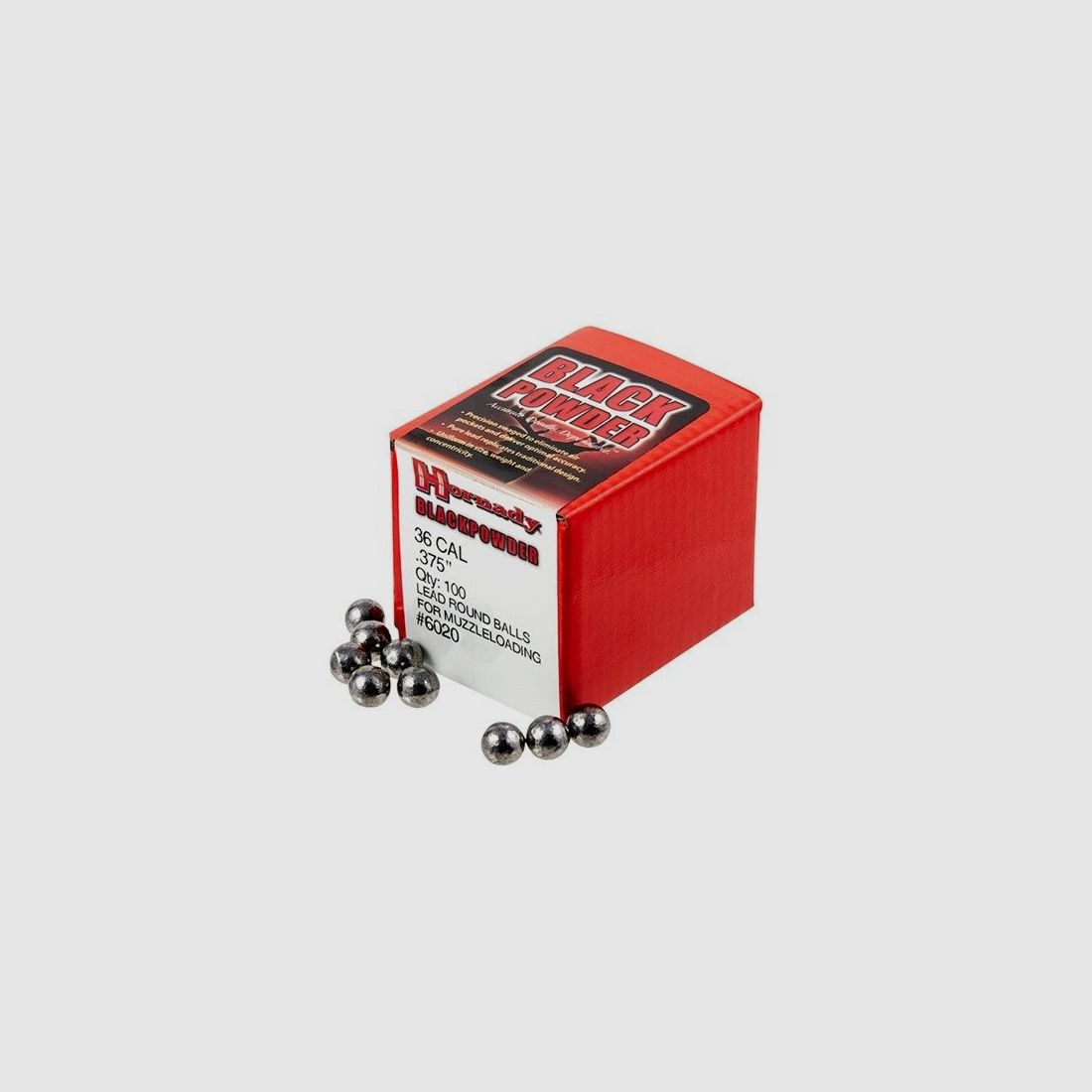 Runde Kugeln HORNADY Kal.36 375 X100