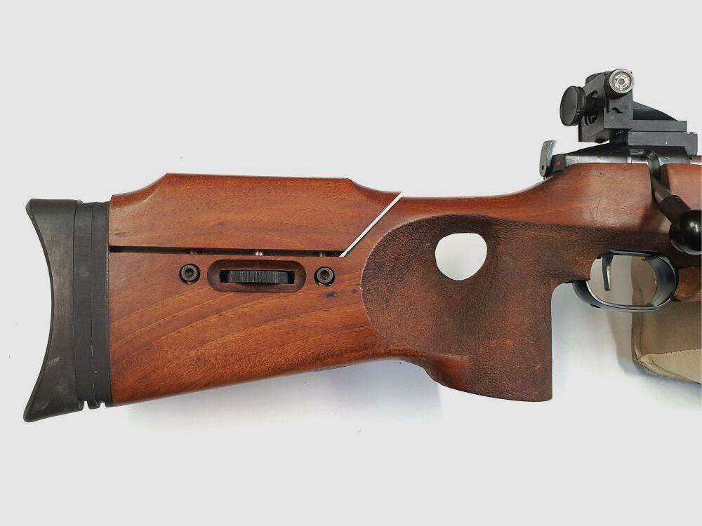 Walther !!Sammlerstück!! Einzelladerbüchse, Walther JR Biathlon im Kaliber .308Win mit Diopter