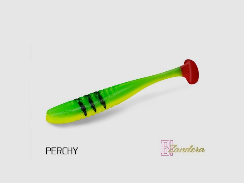 Groß-Set - Gummiköder Delphin ZANDERA FlexiFLOAT UVs 12cm - 30 Stück - Farbe PERCHY