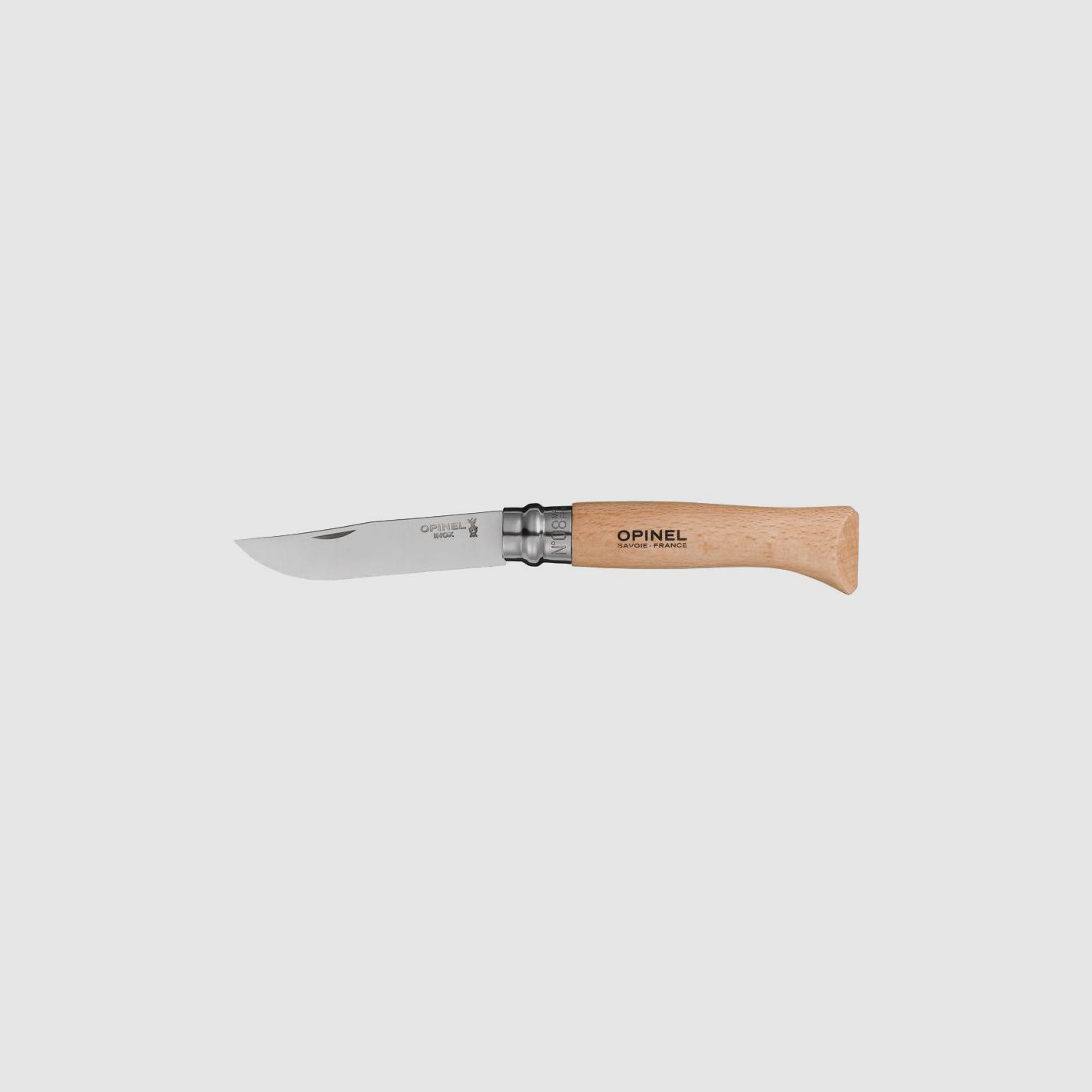 Opinel 08 Messer Klinge Edelstahl Griff Buche, Bild 1 von 2