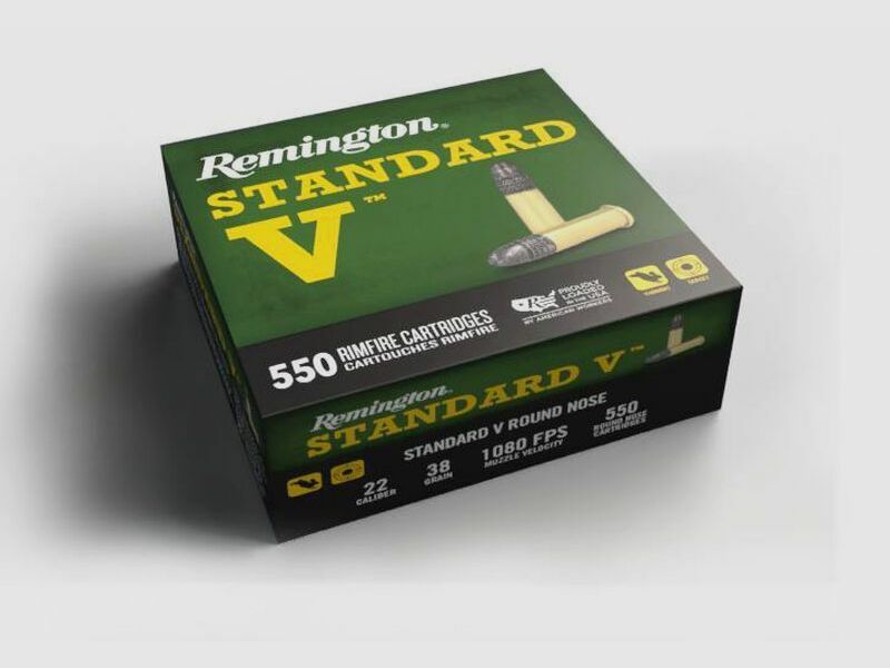 Remington 38grs Standard V LRN 550STK
