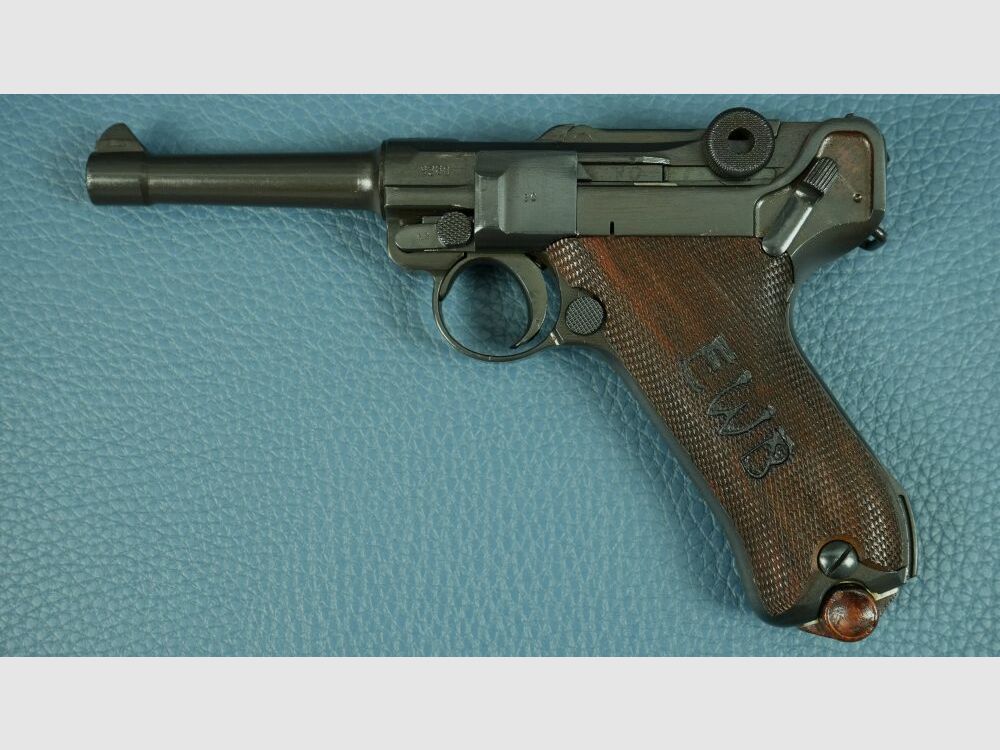 DWM Parabellum Pistool 08 met EWB-gravure (1918/1920) 9mm Luger