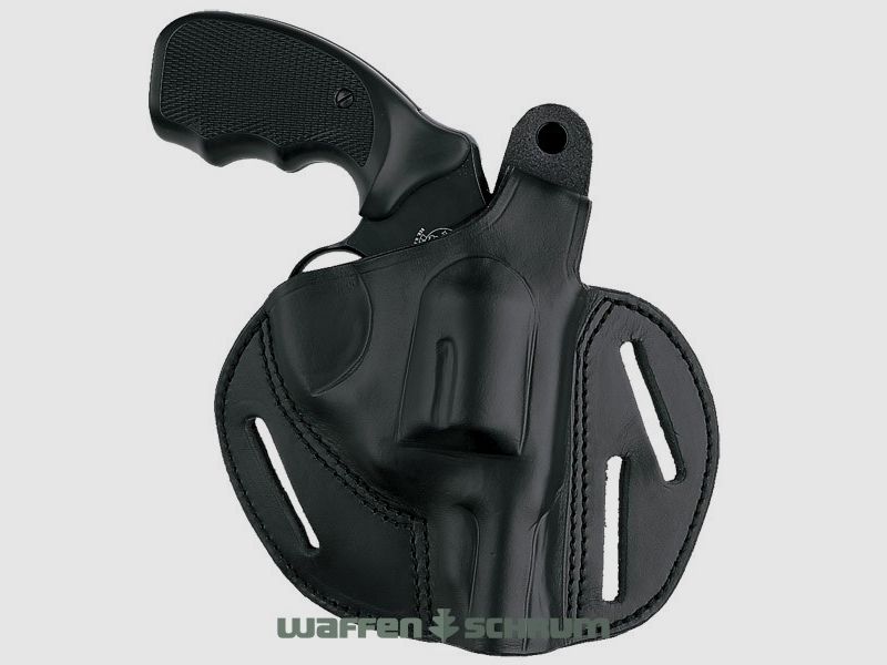 AKAH Gürtelholster Undercover Leder - Schwarz Für S&W Mod. 19
