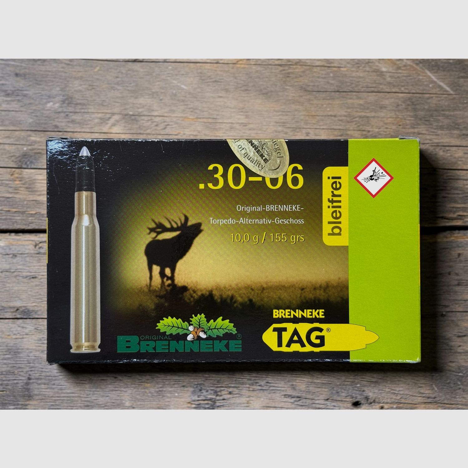 Cartouche de chasse Brenneke TAG cal. .30-06 10,0g