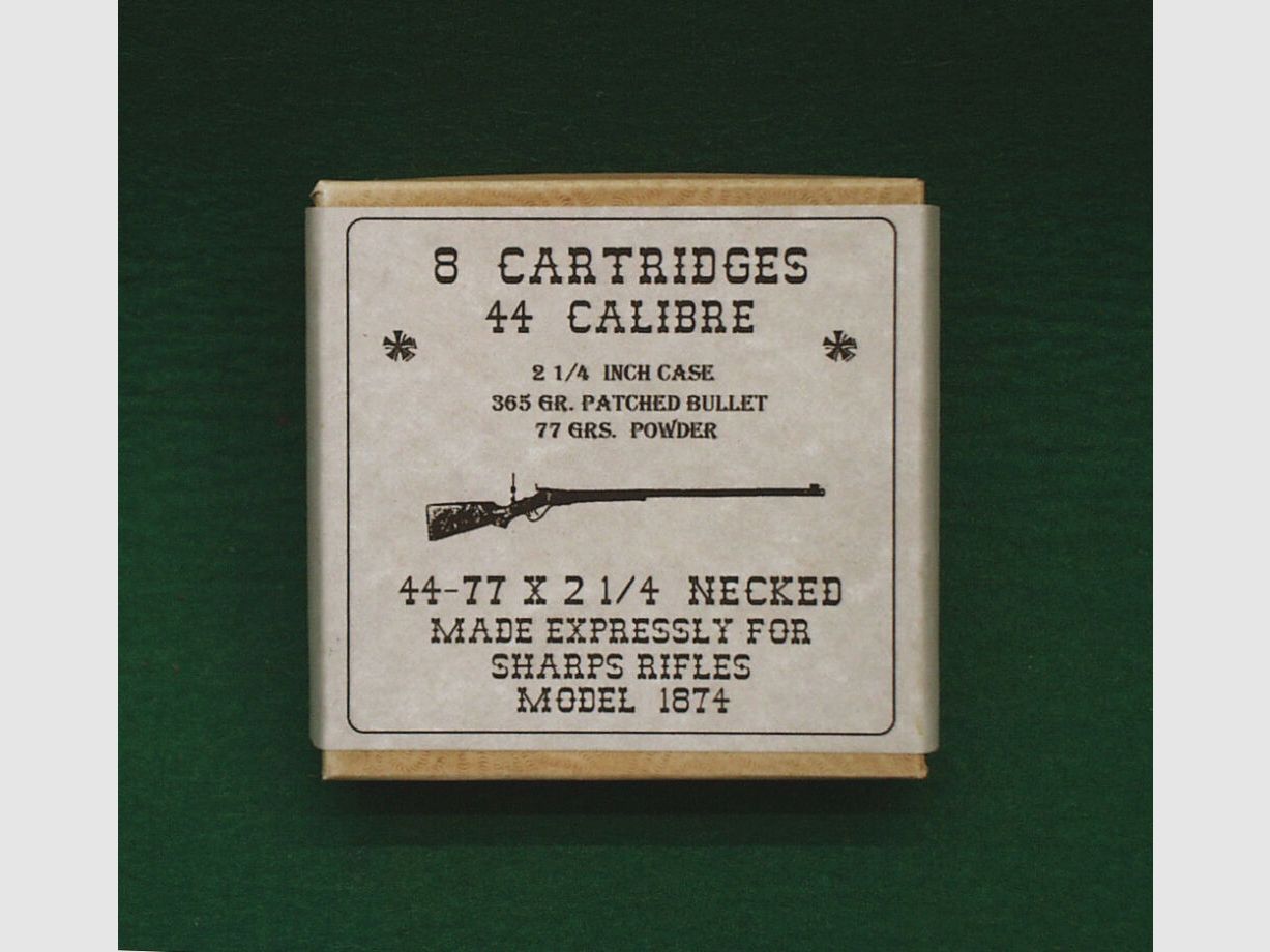 Replika de cartouches .44Caliber 44-77x2-1/4 Necked