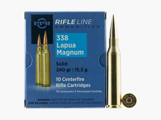 PPU .338 Lapua MagnumSolid 240gr