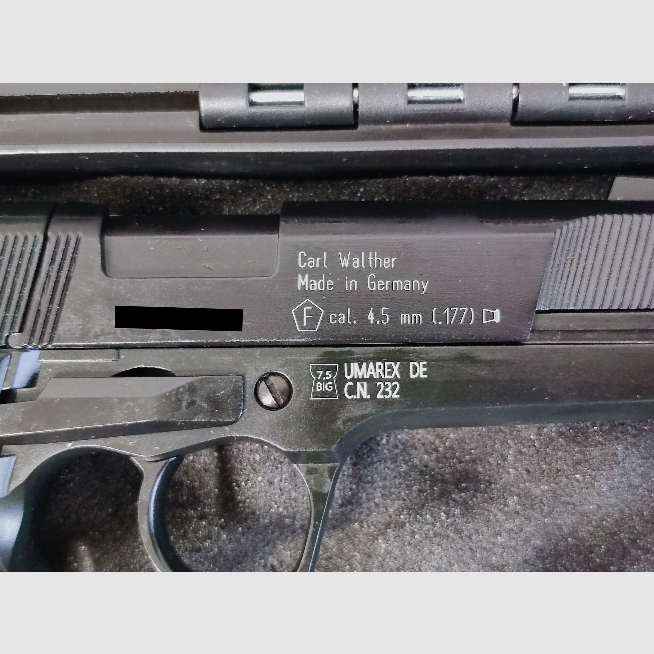 NEU Umarex Walther CP88 schwarz CAL4,5 CO2 Gas Pistole
