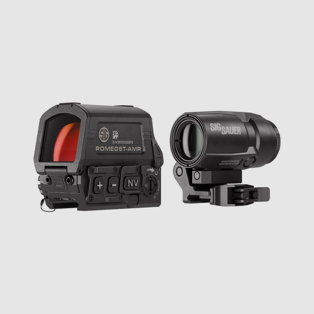 Kit Combo Sig Sauer Romeo8T-AMR con ingranditore Juliet3T-AMR, immagine 8 di 9