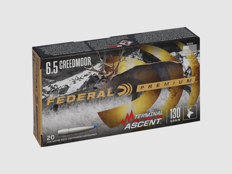 Patronen Federal Terminal Ascent Kaliber 6.5 Creedmoor 130 Gr Terminal Ascent, Bild 1 von 6