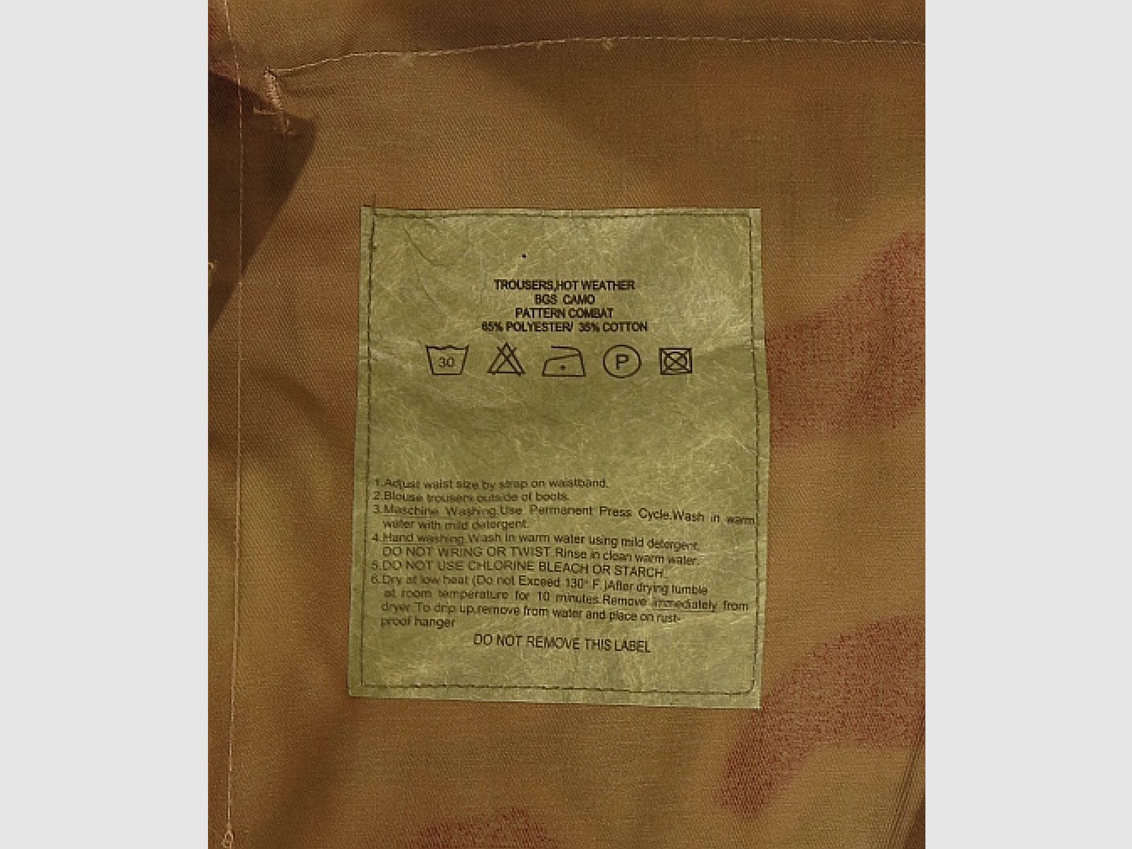 Mil-Tec BDU trousers BGS Camo, size XS, image 4 of 6