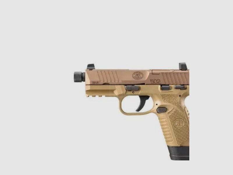Pistolet FN 502 Tactical FDE/FDE 22LR, zdjęcie 1 z 3