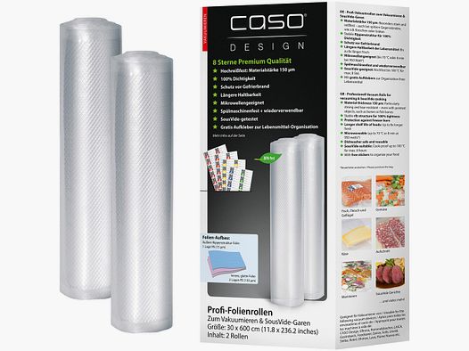 CASO Foil rolls (30×600 cm, 2 pieces)
