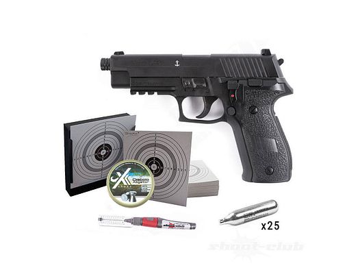 Sig Sauer P226 Blow Back Pistolen Set - 4,5mm Diabolo