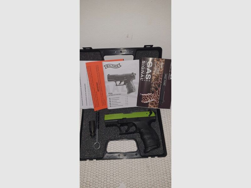 Walther Team Edition green black P22Q P22 Q 9mm PAK Schreckschuss SRS Pistole Schreckschusspistole