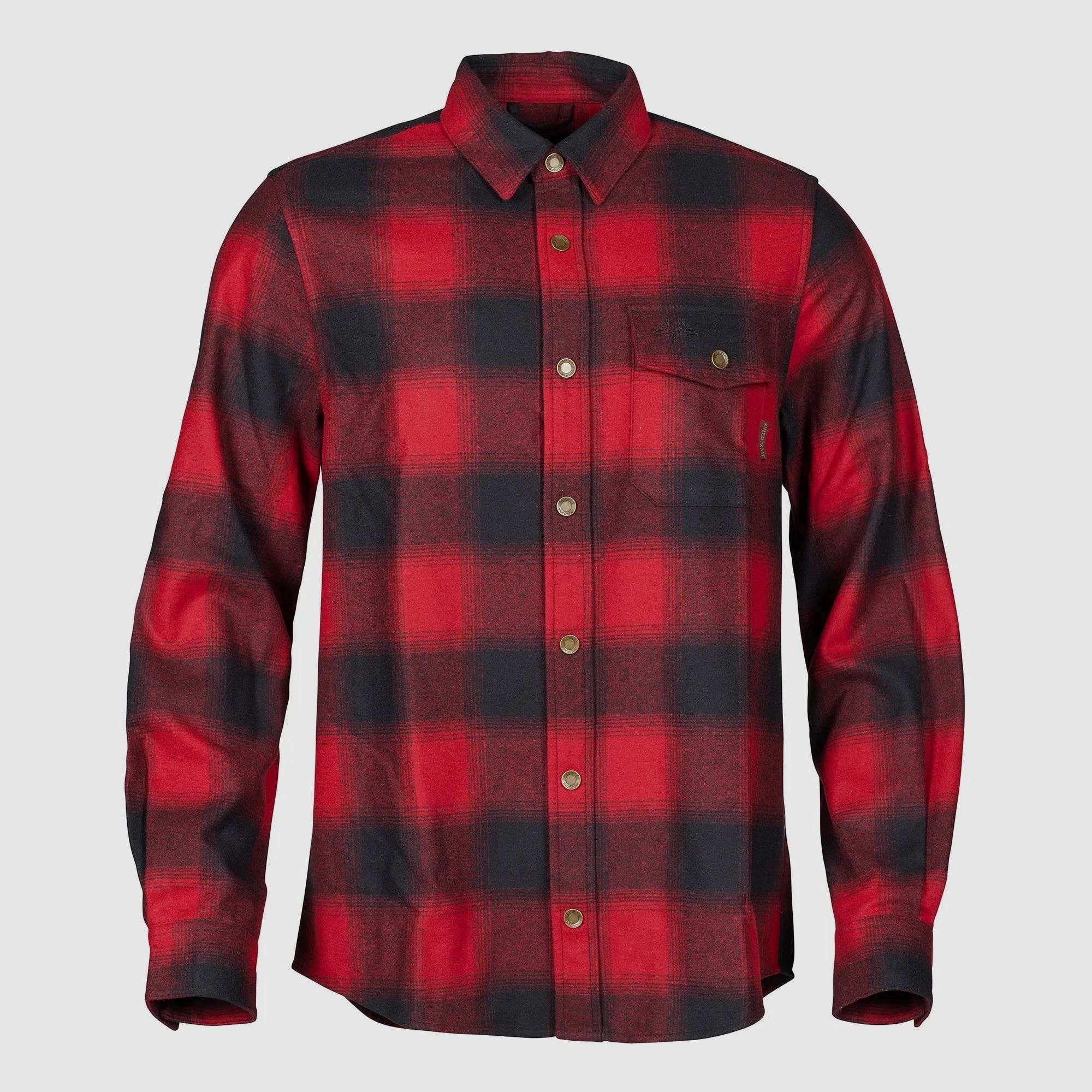 Swedteam Lynx Wool Shirt Men Red XS