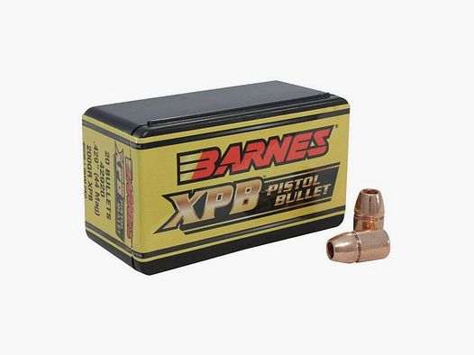 BARNES BULLETS KALIBER PISTOLET BARNES BULLETS XPB 44 KAL (0,429″) PŁASKA PODSTAWA 200GR 20/BOX