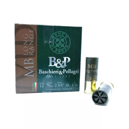 12/70 B&P MB Long Range 36 g pallini “2” – 3,50 mm, immagine 1 di 2