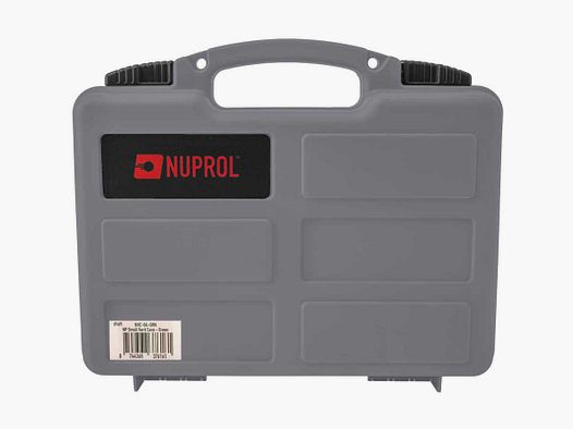 Nuprol Compact Pistol Case with Egg-Crate Foam – Grey