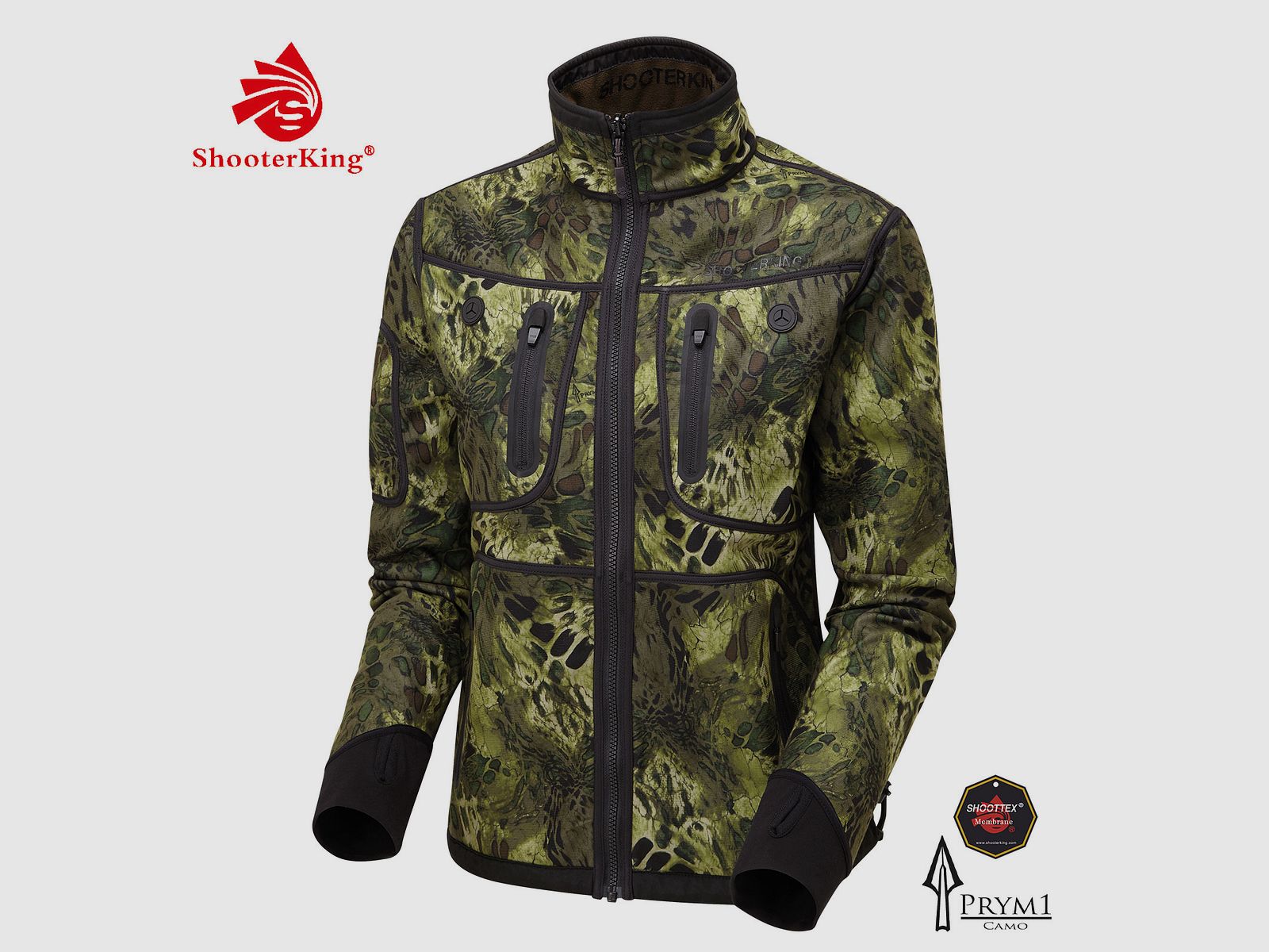 SHOOTERKING Softshell Jacke wendbar Woodlands Camo Damen
