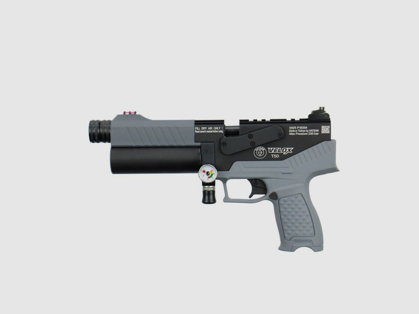 Hatsan Velox T50 Gray PCP Luftdruckpistole Kal. .50 / 10 Joule, Bild 2 von 10