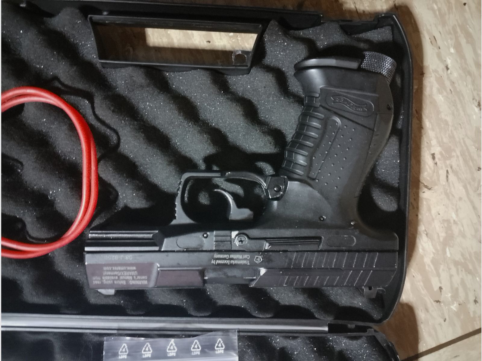 Walther p99 cal .43 RAM Markierer CO2 Kapseln Reinigungstool Koffer Paintballs Rubberballs Set 