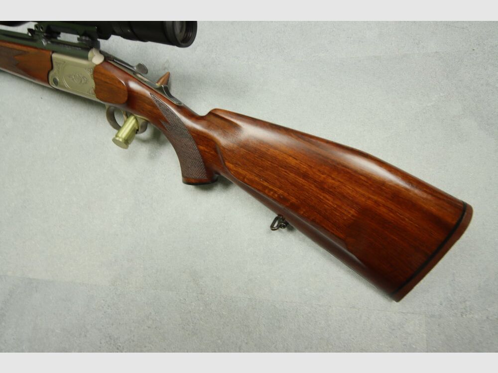 Merkel hand-spanner including Meopta ZF B4 double rifle mountain rifle