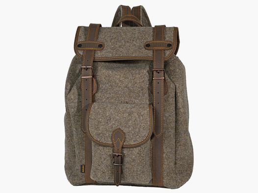 Wanderrucksack Wollfilz mit Büffe-Leder Dachstein