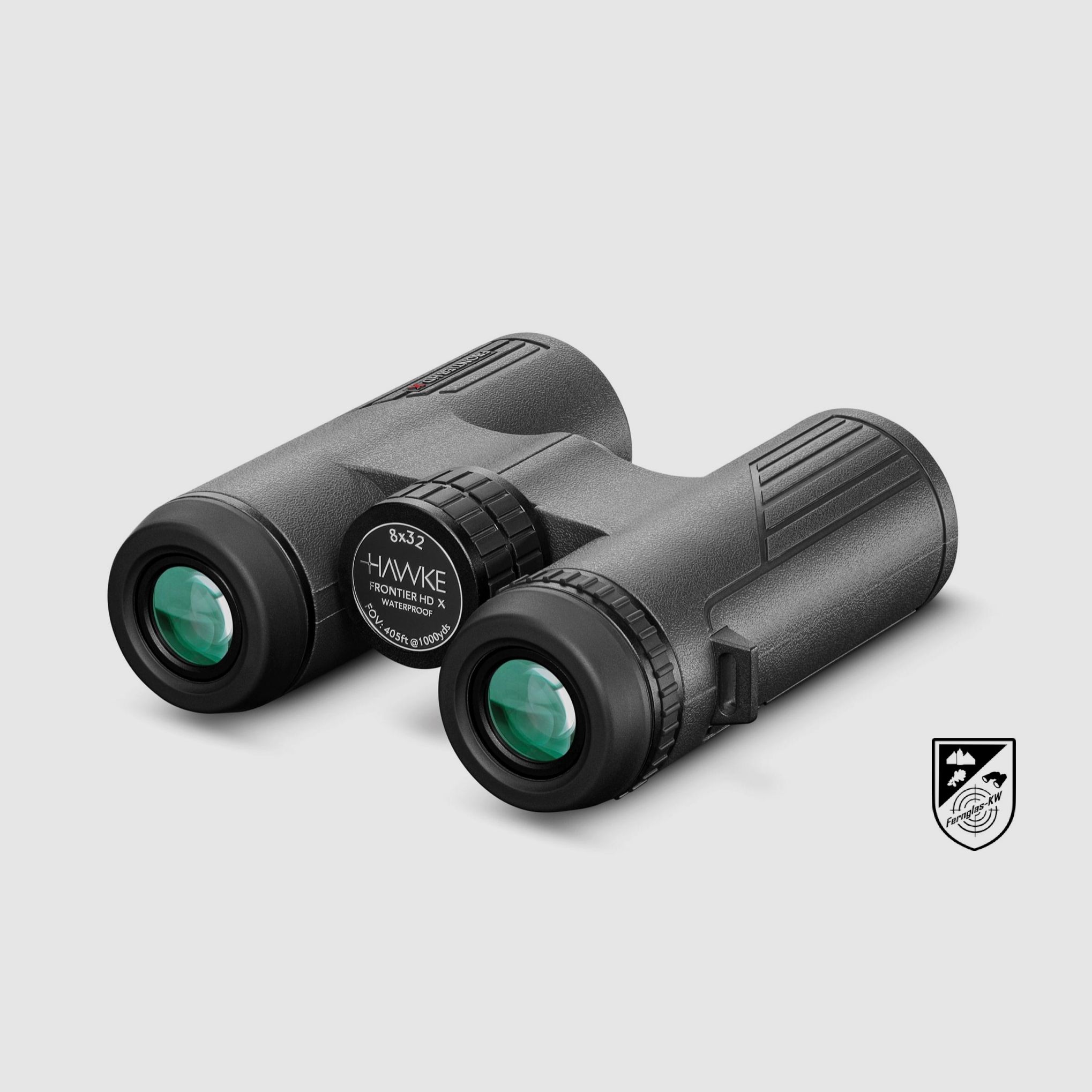 HAWKE 38006 Frontier H DX 8x32 Fernglas grau mit Zubehör