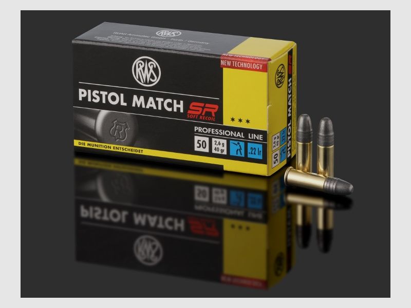 RWS Pistol Match SR .22lr KK-Patronen