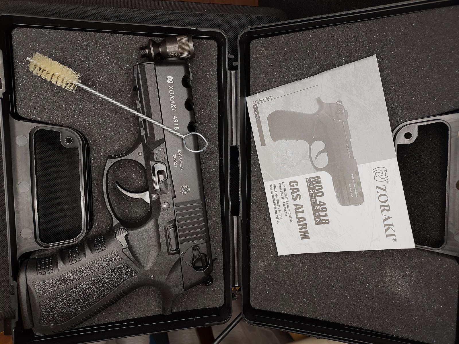 Zoraki 4918 Schreckschuspistole Kal. 9mm P.A.K. (PTB 1110) schwarz - neu!