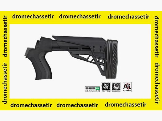 Tactical retractable stock with 6 positions for Mossberg and Maverick pump shotguns (ATI)