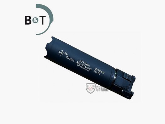 Schalldämpfer B&T Rotex-V Compact Kal. 223 Rem für M4 Flash Hider Schwarz